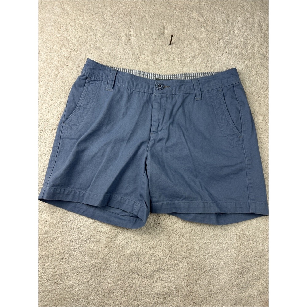 Natural Reflections Short Womens 6 Blue Twill Short Pockets Chino Beach Walking